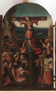 Trittitico della martire crocefissa di Jheronimus Bosch 